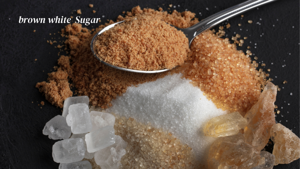 brown white sugar